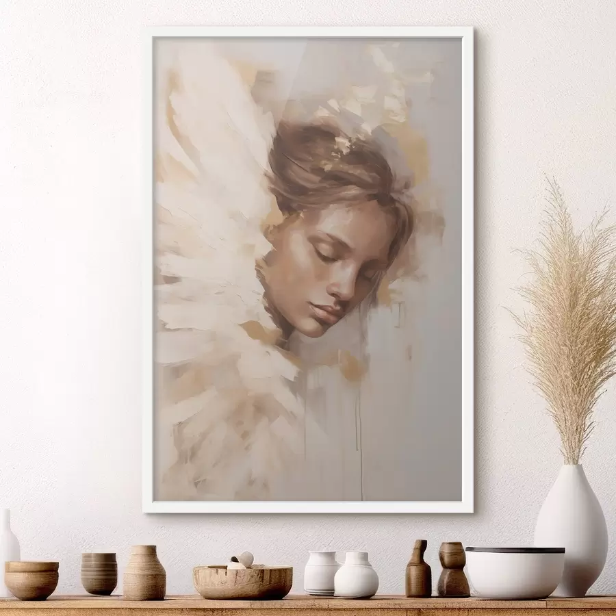 Fototapeta Dziewczynka ze skrzydłem anioła f48980