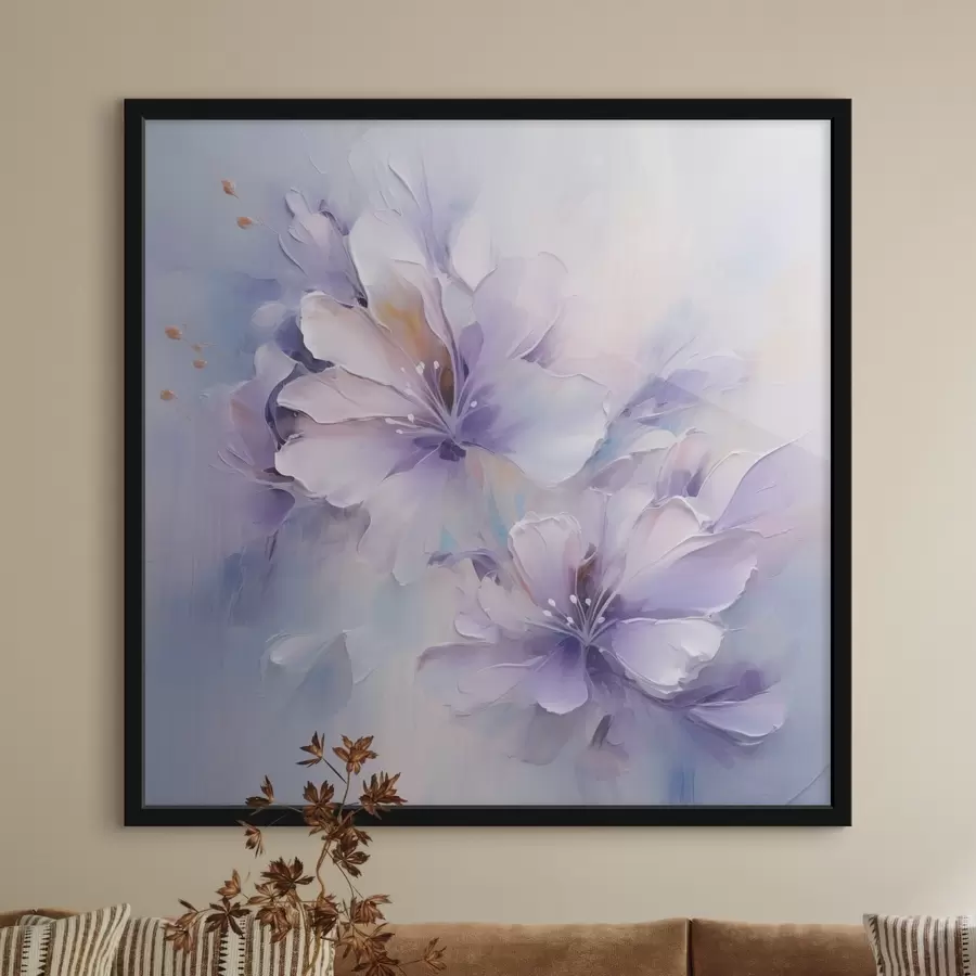 Fototapeta Stylizowane kwiaty w stylu malarskim f48990