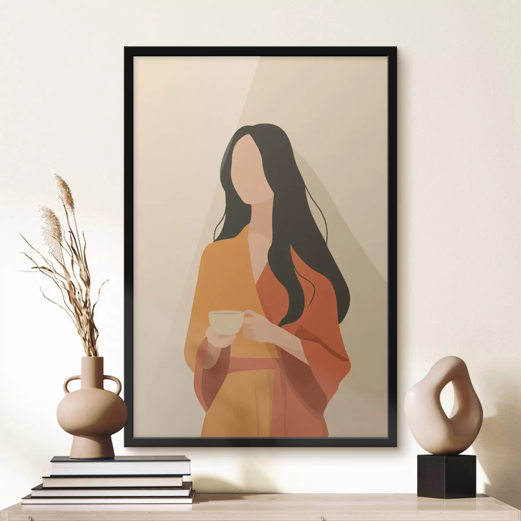 Fototapeta Minimalistyczny portret kobiety f49020