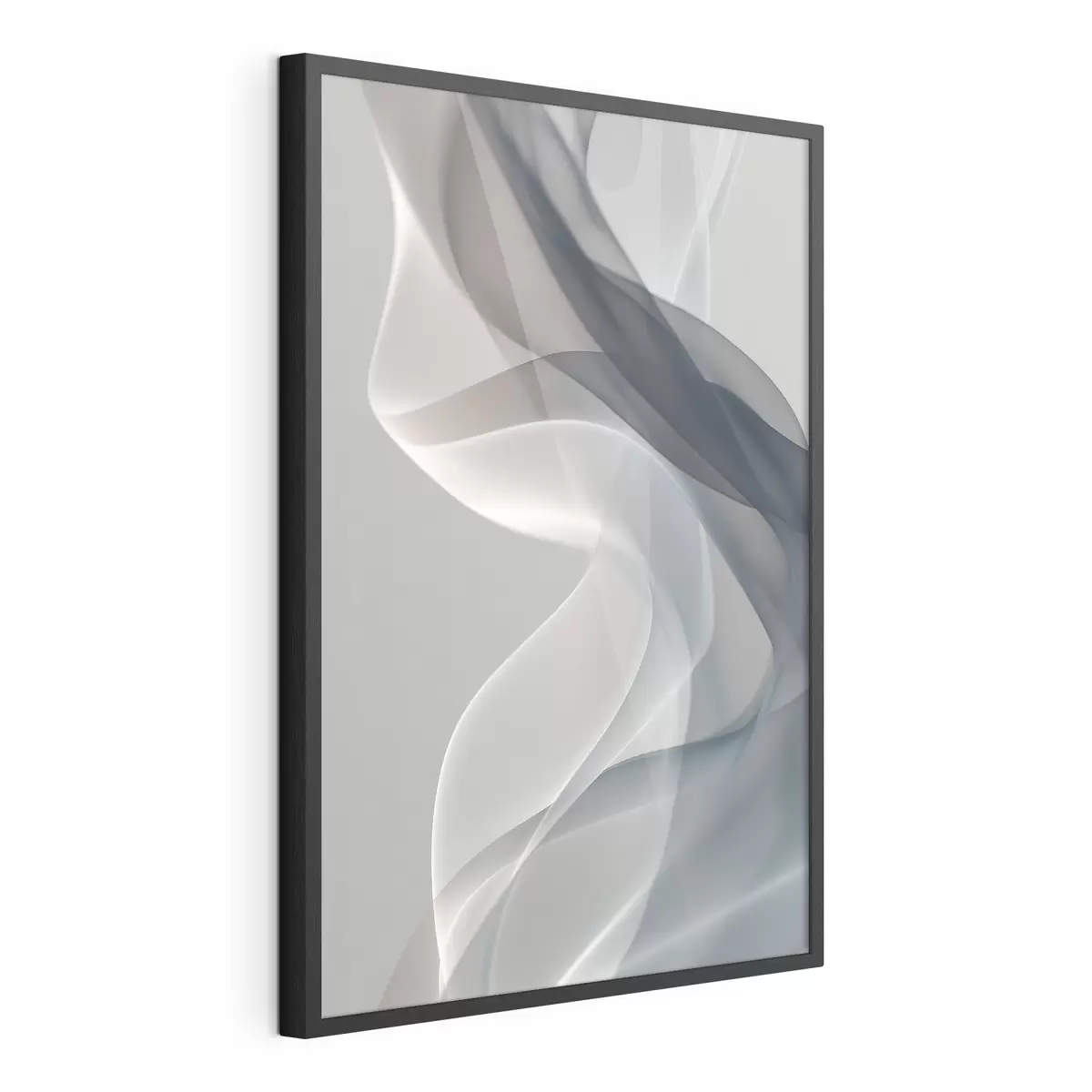 Plakat Abstrakcja w jasnych odcieniach dymu f49036