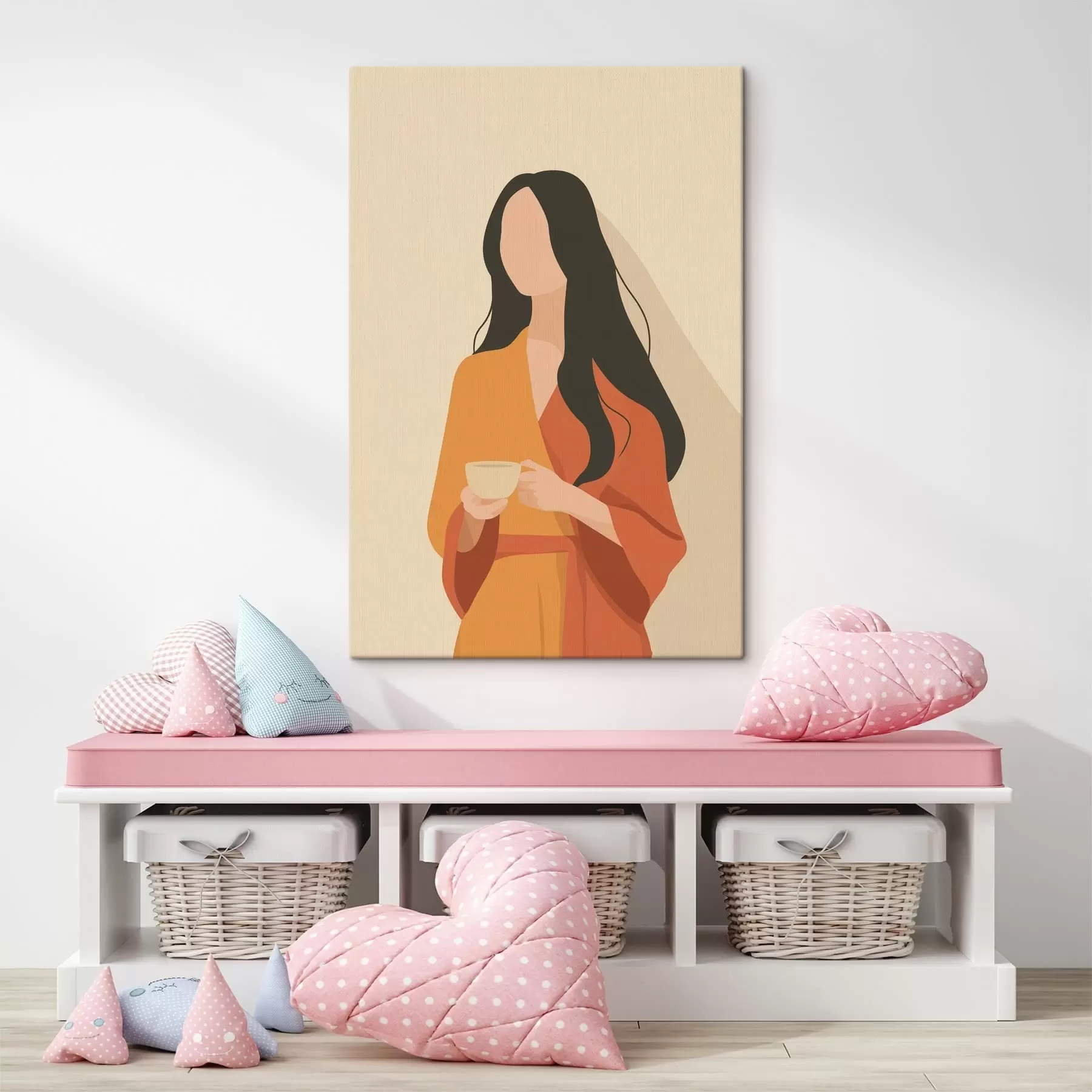 Obraz Minimalistyczny portret kobiety s49020