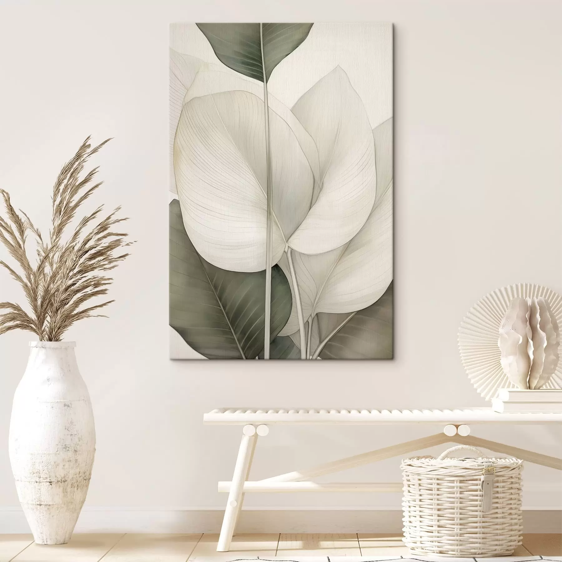 Obraz Zbliżenie na liście roślin s49027