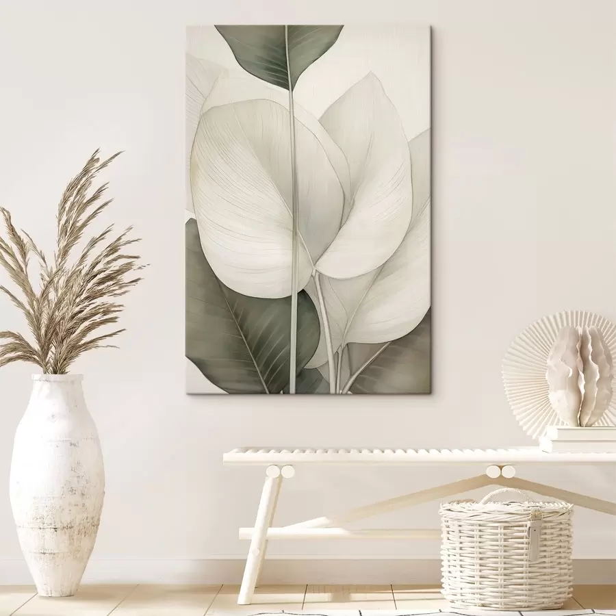 Obraz Zbliżenie na liście roślin s49027