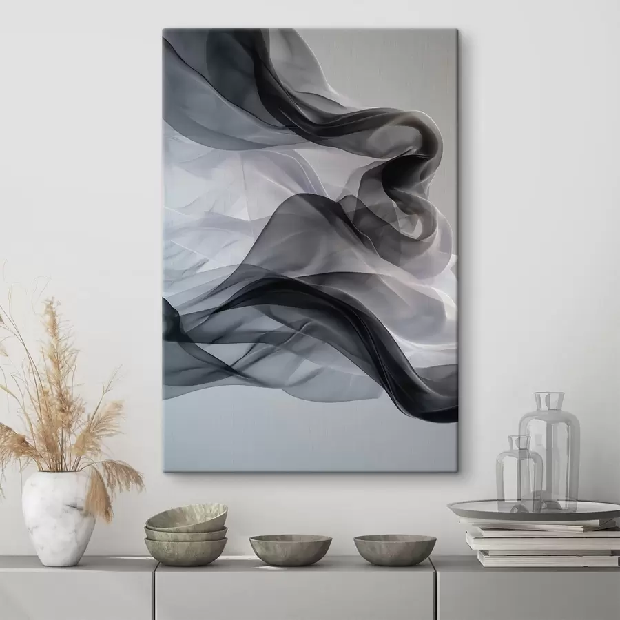 Obraz Abstrakcja w odcieniach dymu s49035
