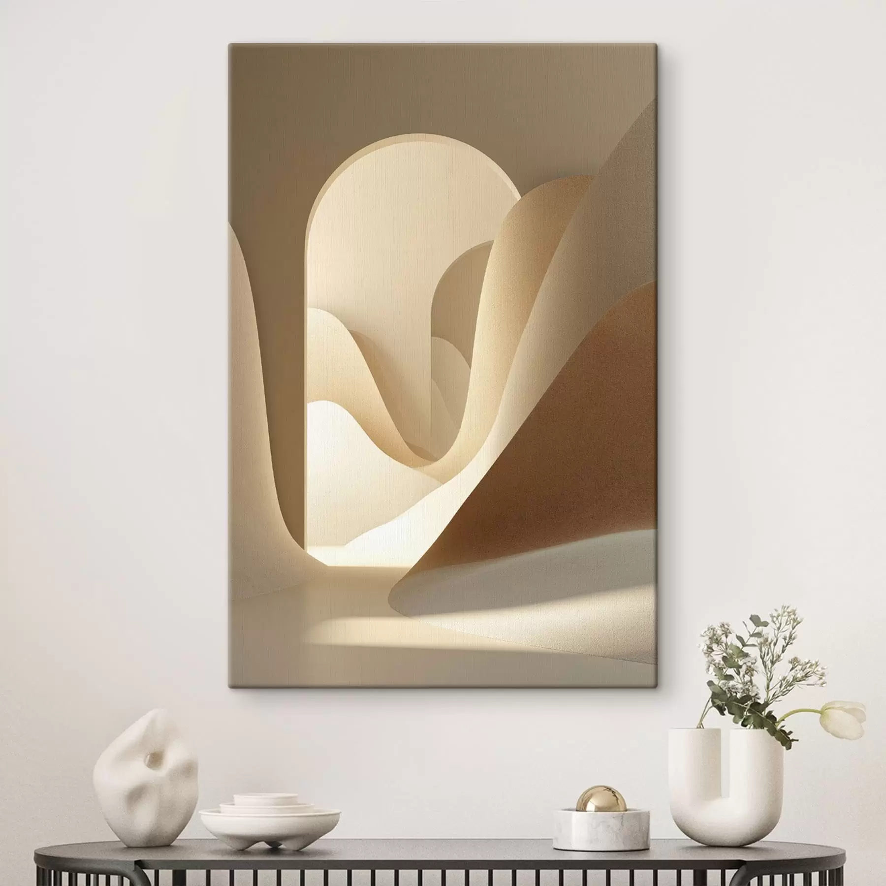 Obraz Abstrakcyjny krajobraz łukowy s49043