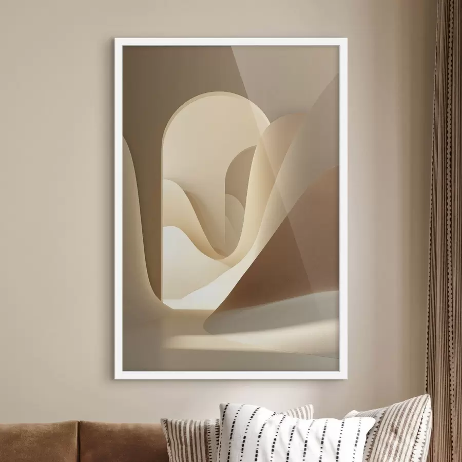 Fototapeta Abstrakcyjny krajobraz łukowy f49043