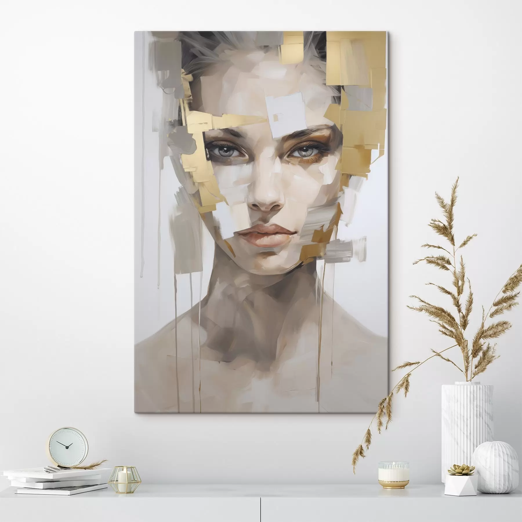 Obraz Nowoczesny portret abstrakcyjny s49046