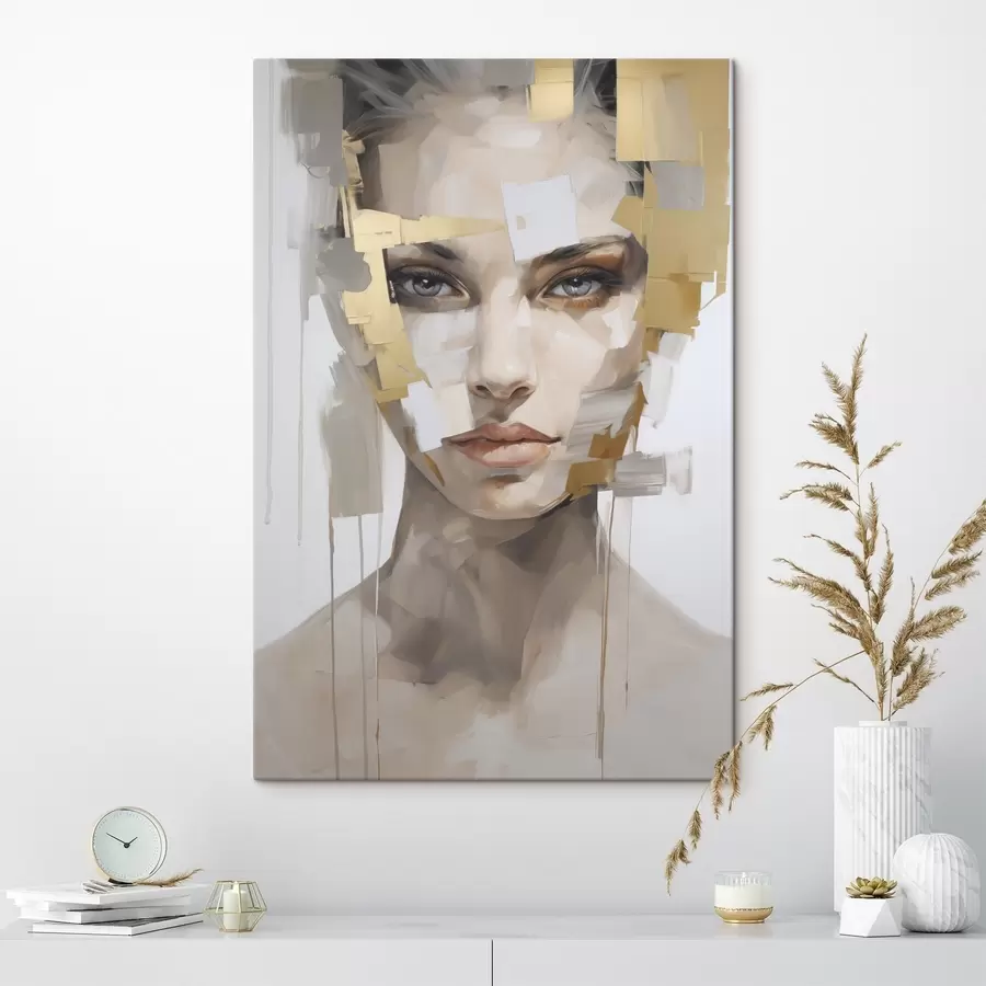 Obraz Nowoczesny portret abstrakcyjny s49046
