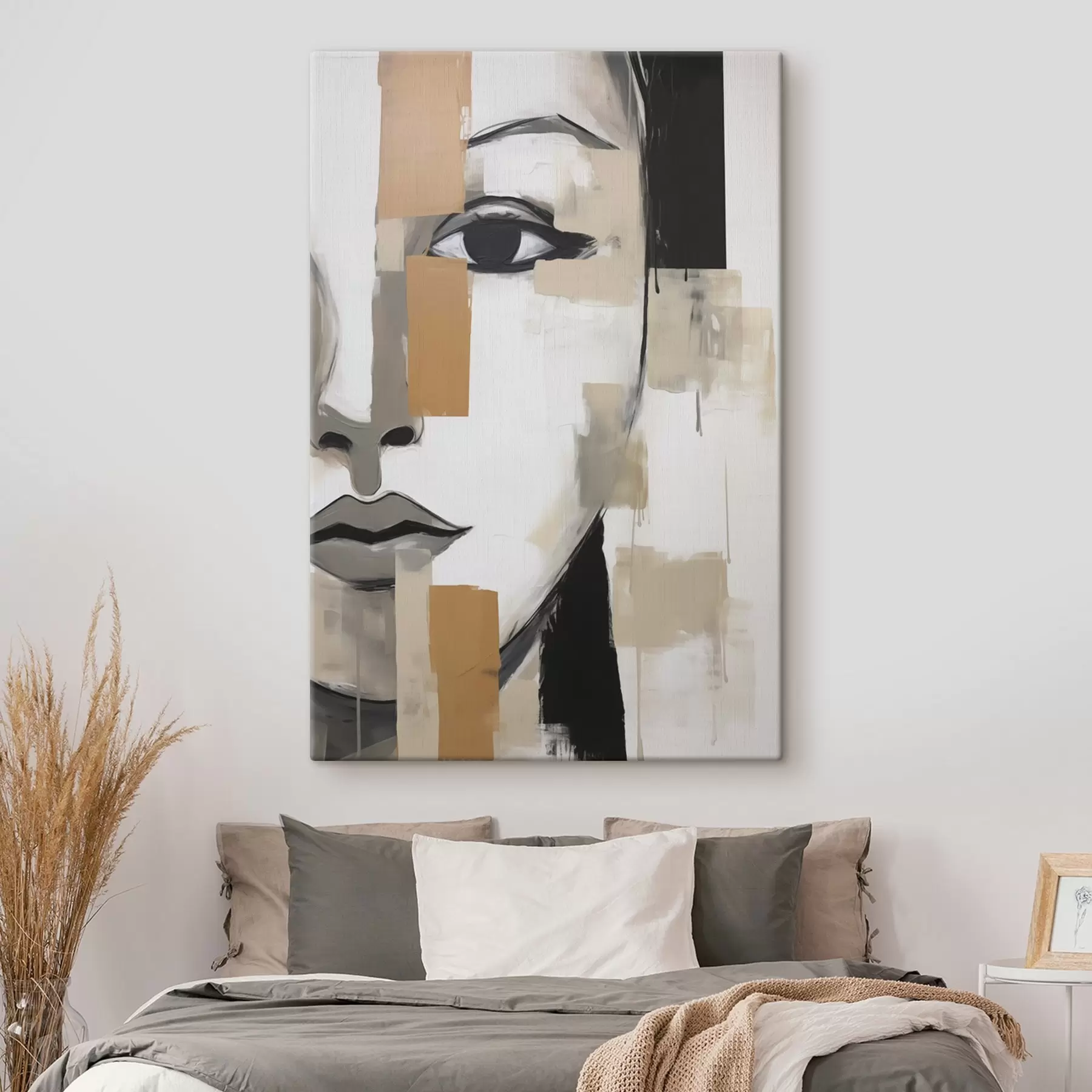 Obraz Stylizowany portret kobiety w stylu malarskim s49054