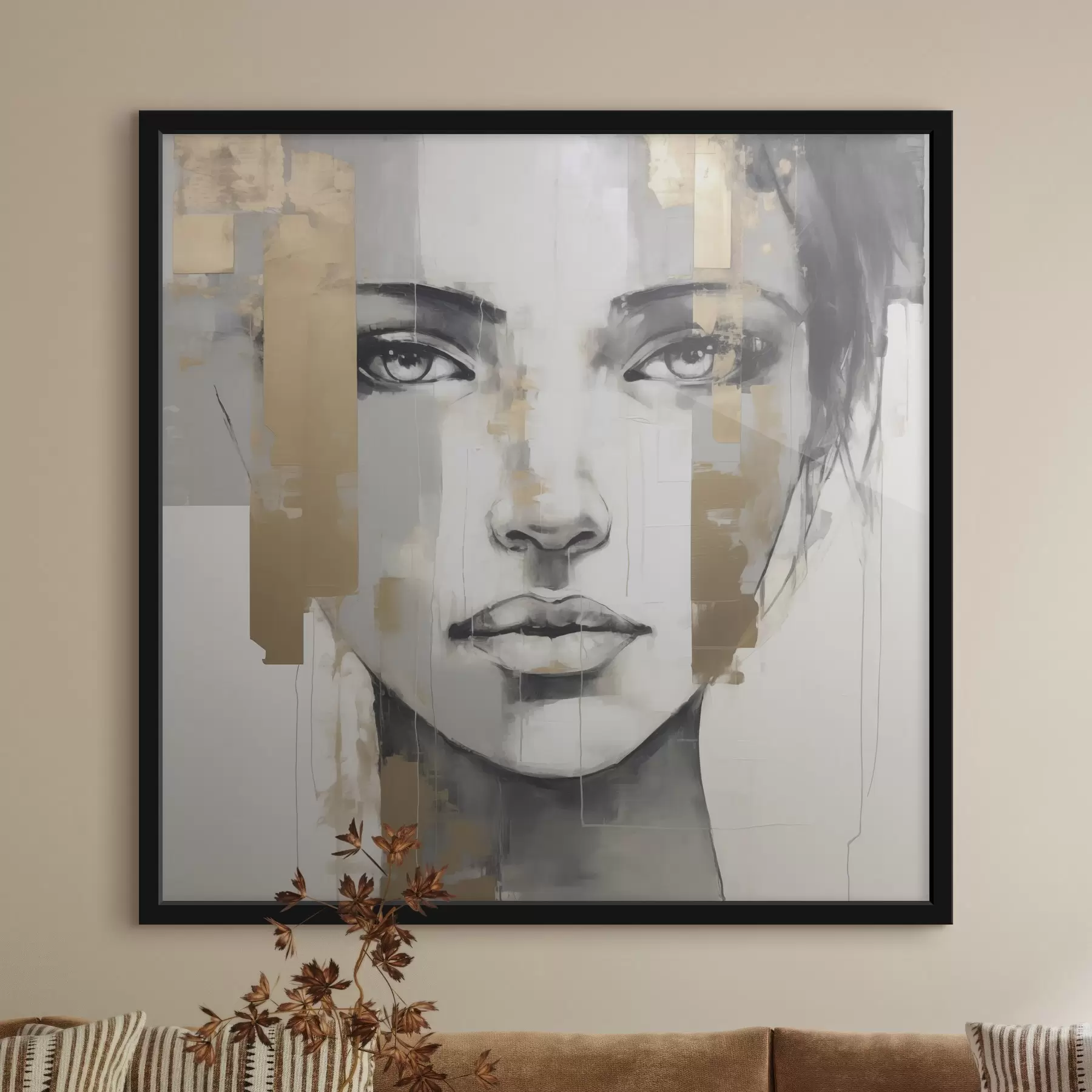 Fototapeta Portret kobiety w stylu malarskim f49055