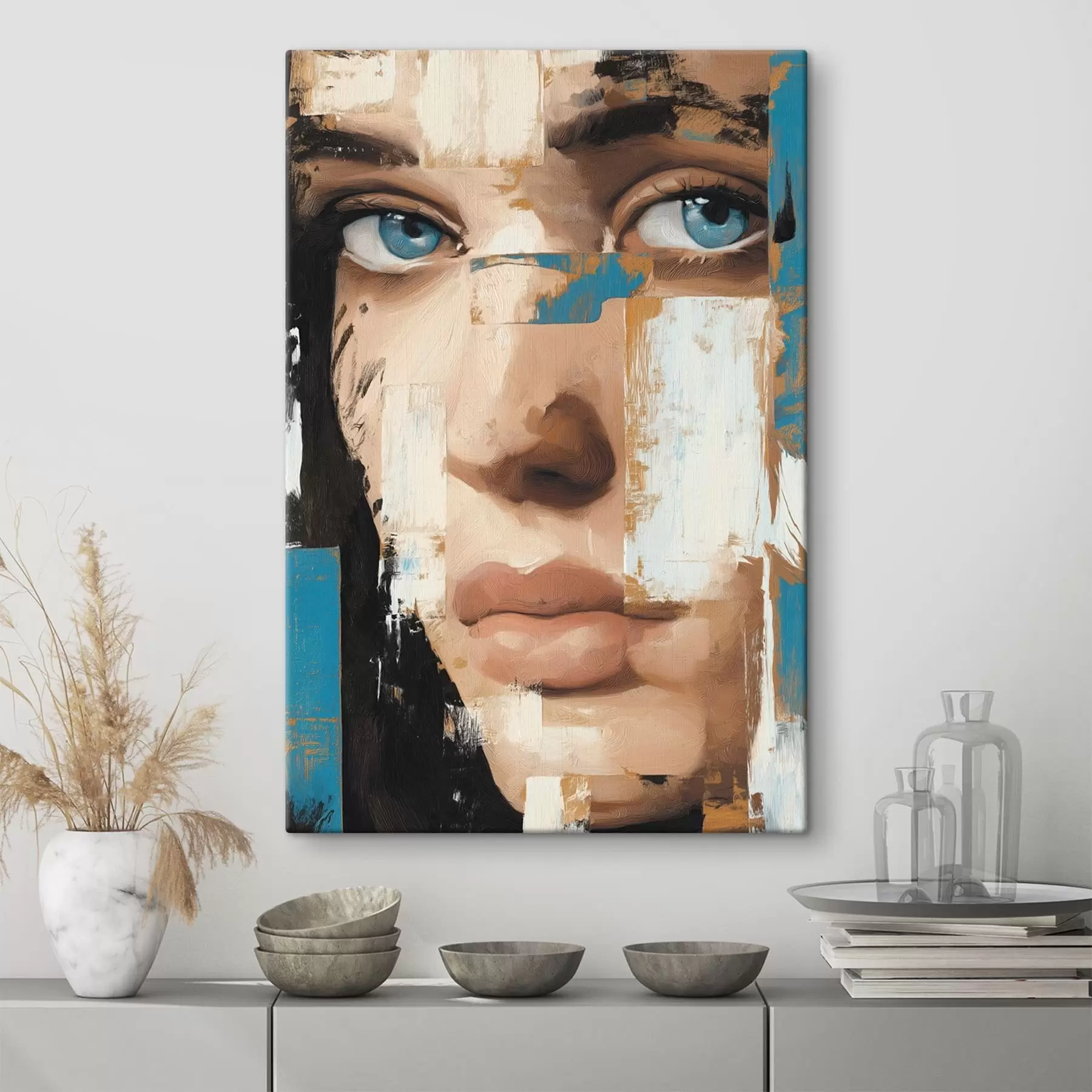 Obraz Abstrakcyjny portret kobiety s49098