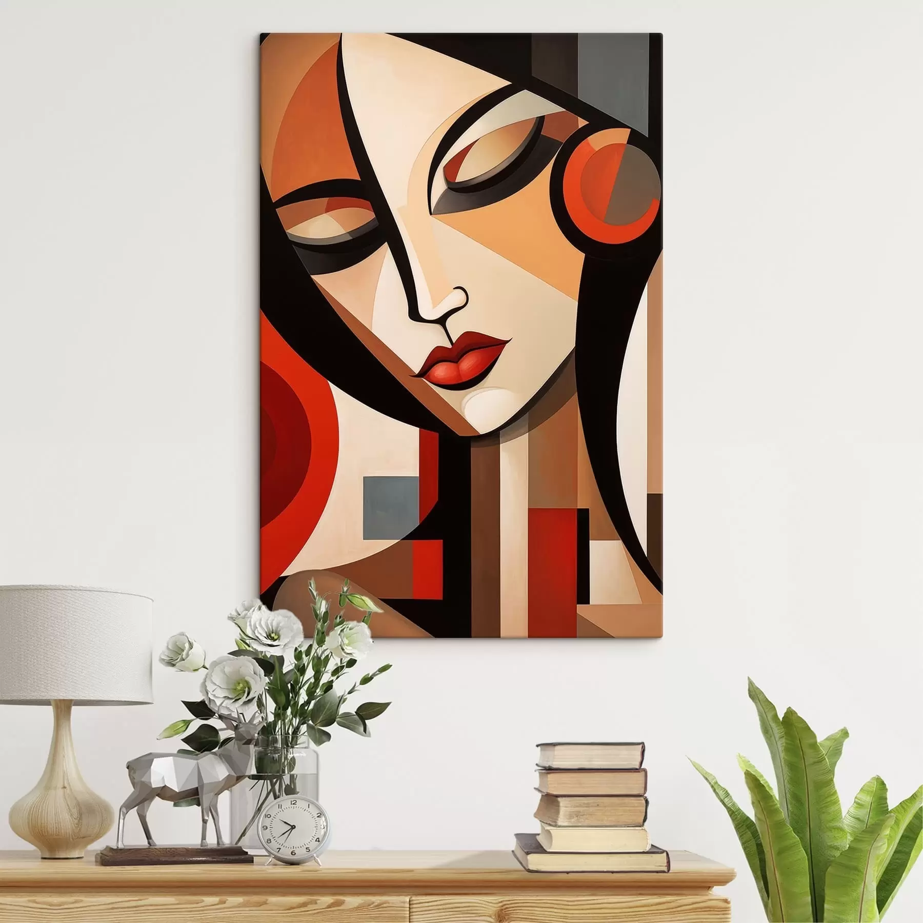 Obraz Abstrakcyjny portret kobiety s49099