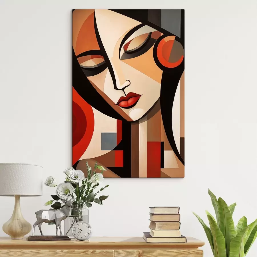 Obraz Abstrakcyjny portret kobiety s49099