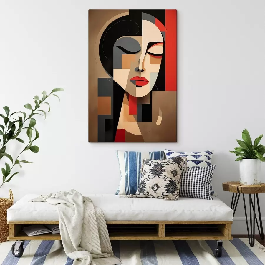 Obraz Abstrakcyjny portret kobiety s49100