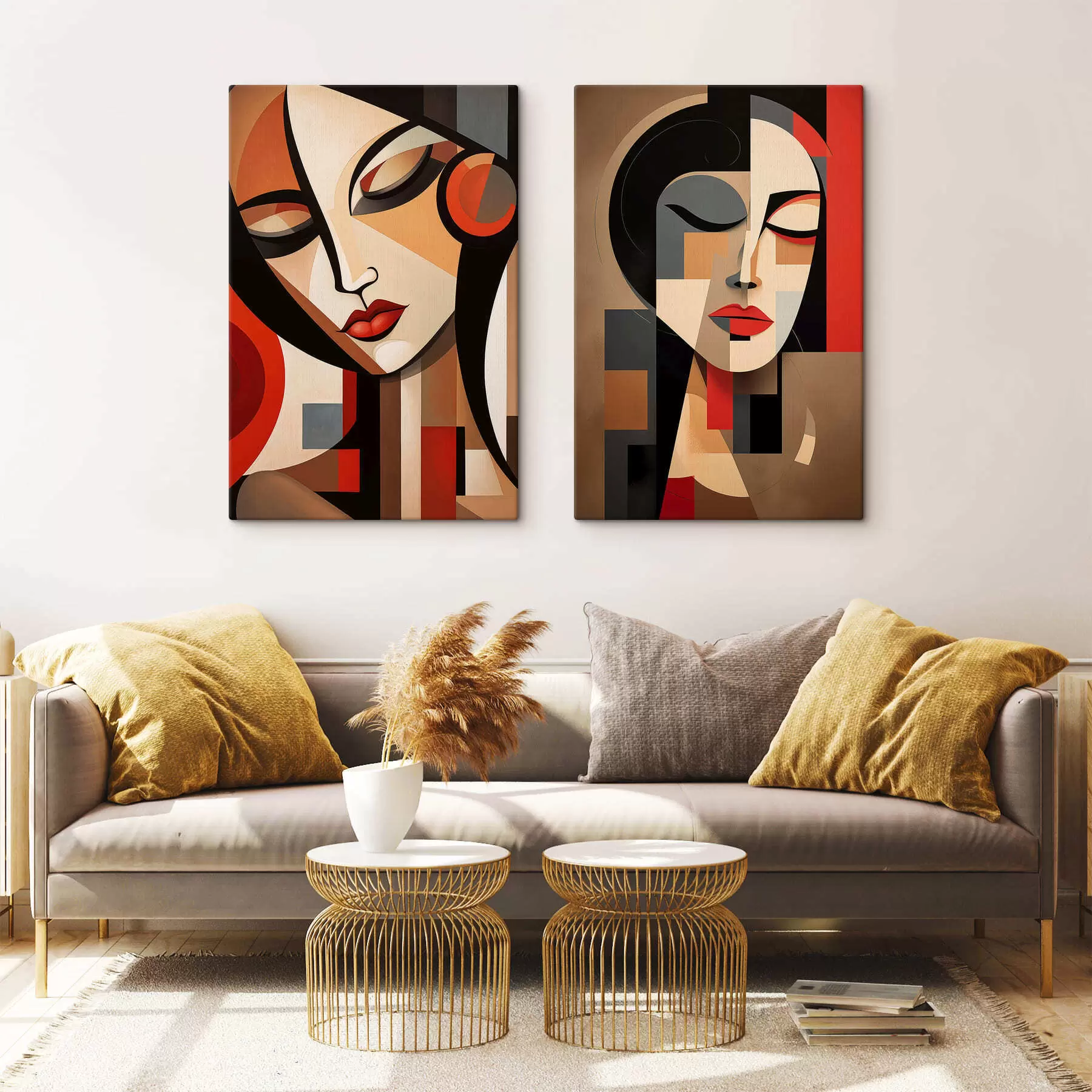 Obraz Abstrakcyjny portret kobiety m30457