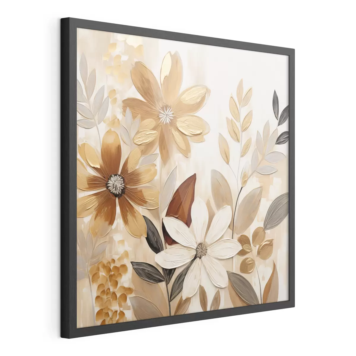Plakat Stylizowane kwiaty w stylu malarskim f49071