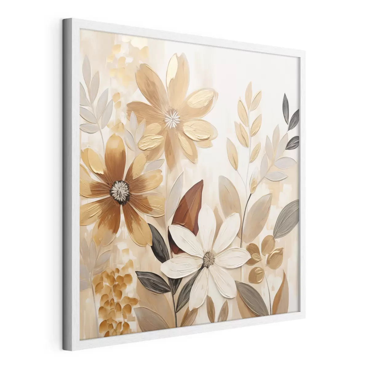 Plakat Stylizowane kwiaty w stylu malarskim f49071