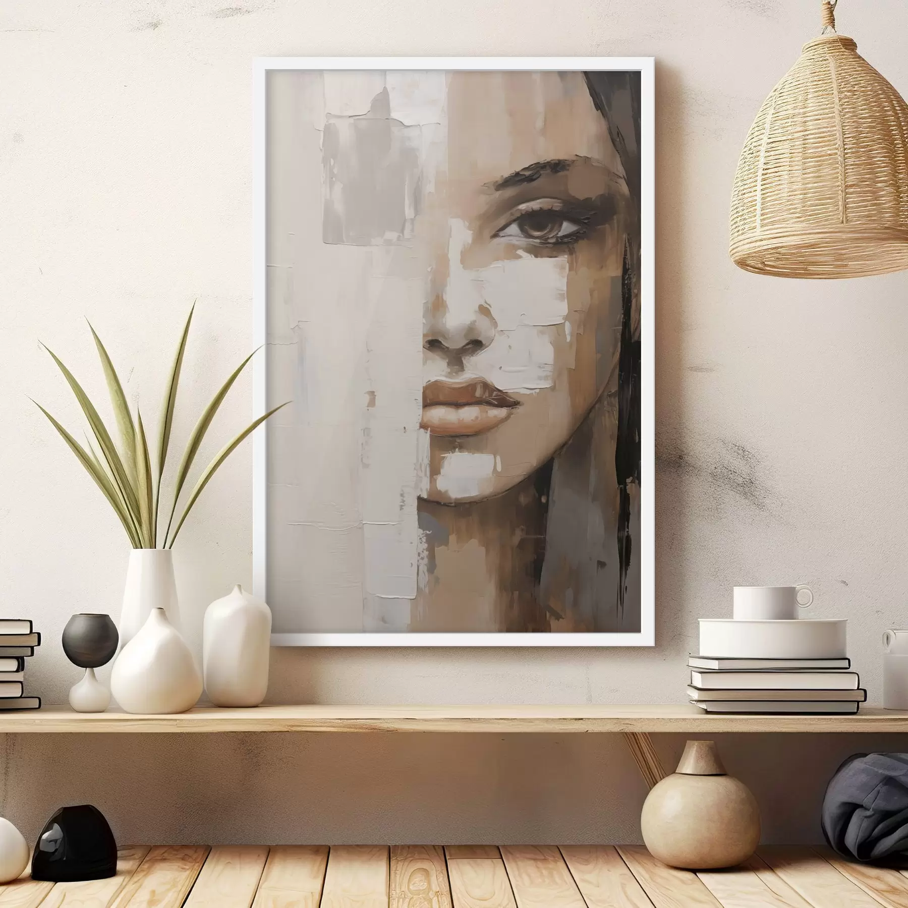 Fototapeta Abstrakcyjny portret kobiety naśladujący malarstwo f49076