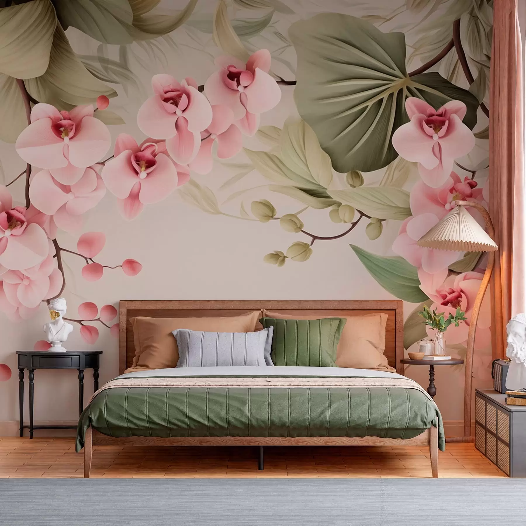 Fototapeta Orchidee, wiszące kwiaty w05619