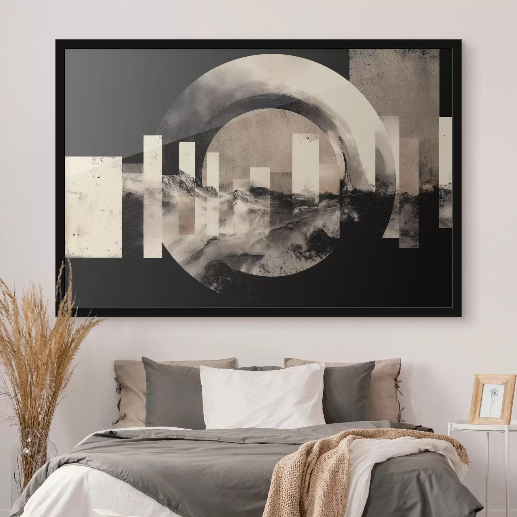 Fototapeta Abstrakcja geometryczna z wykorzystaniem okręgów i prostokątów f49183