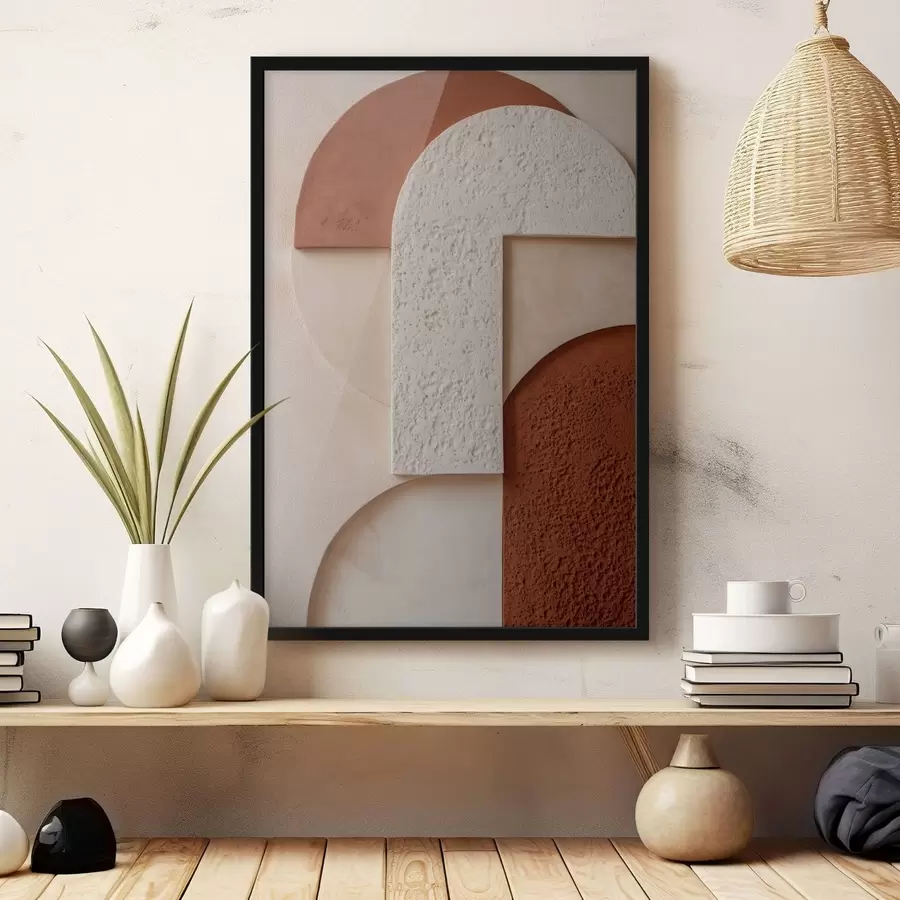 Fototapeta Abstrakcyjne formy geometryczne z fakturą f49212