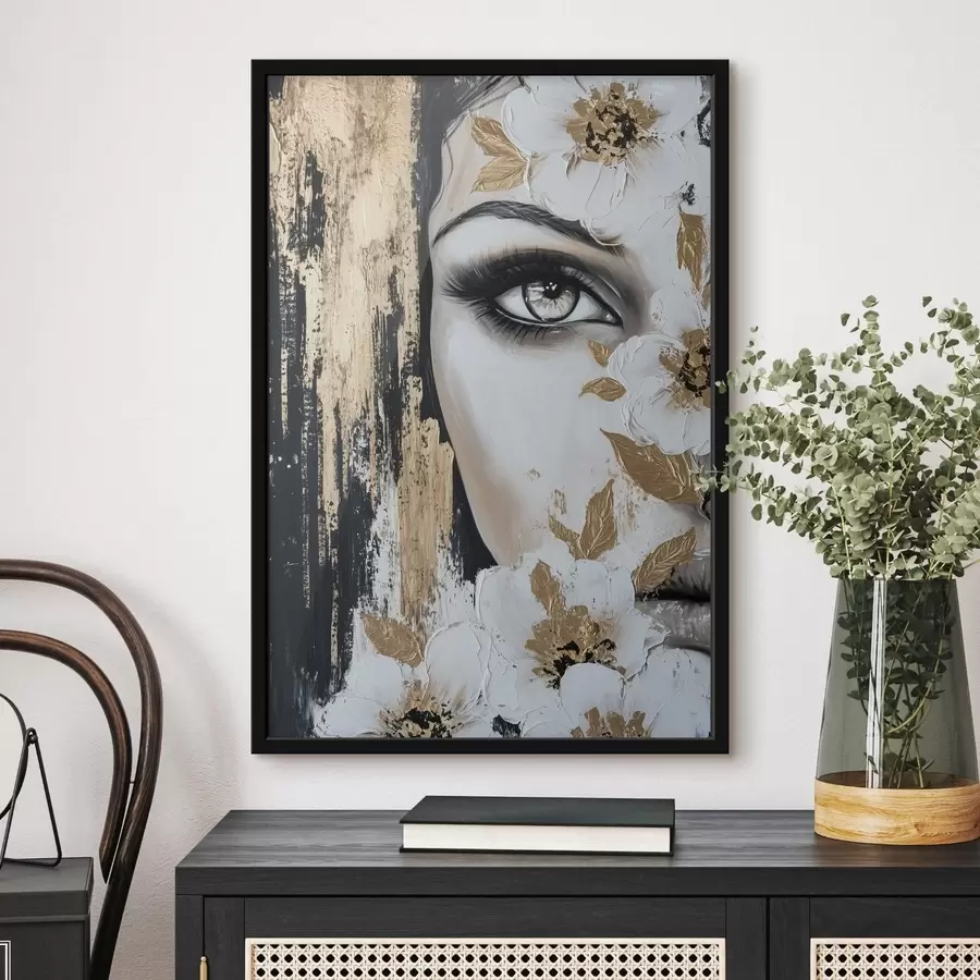 Fototapeta Dziewczyna z kwiatami f49271