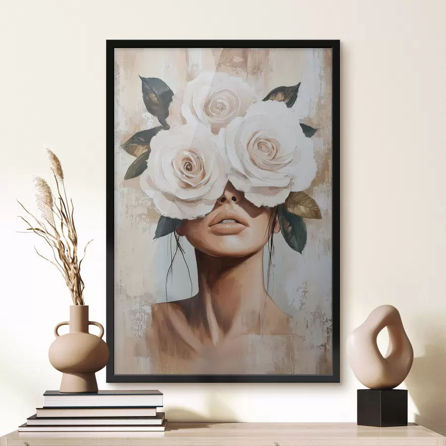 Fototapeta Dziewczyna z kwiatami f49288