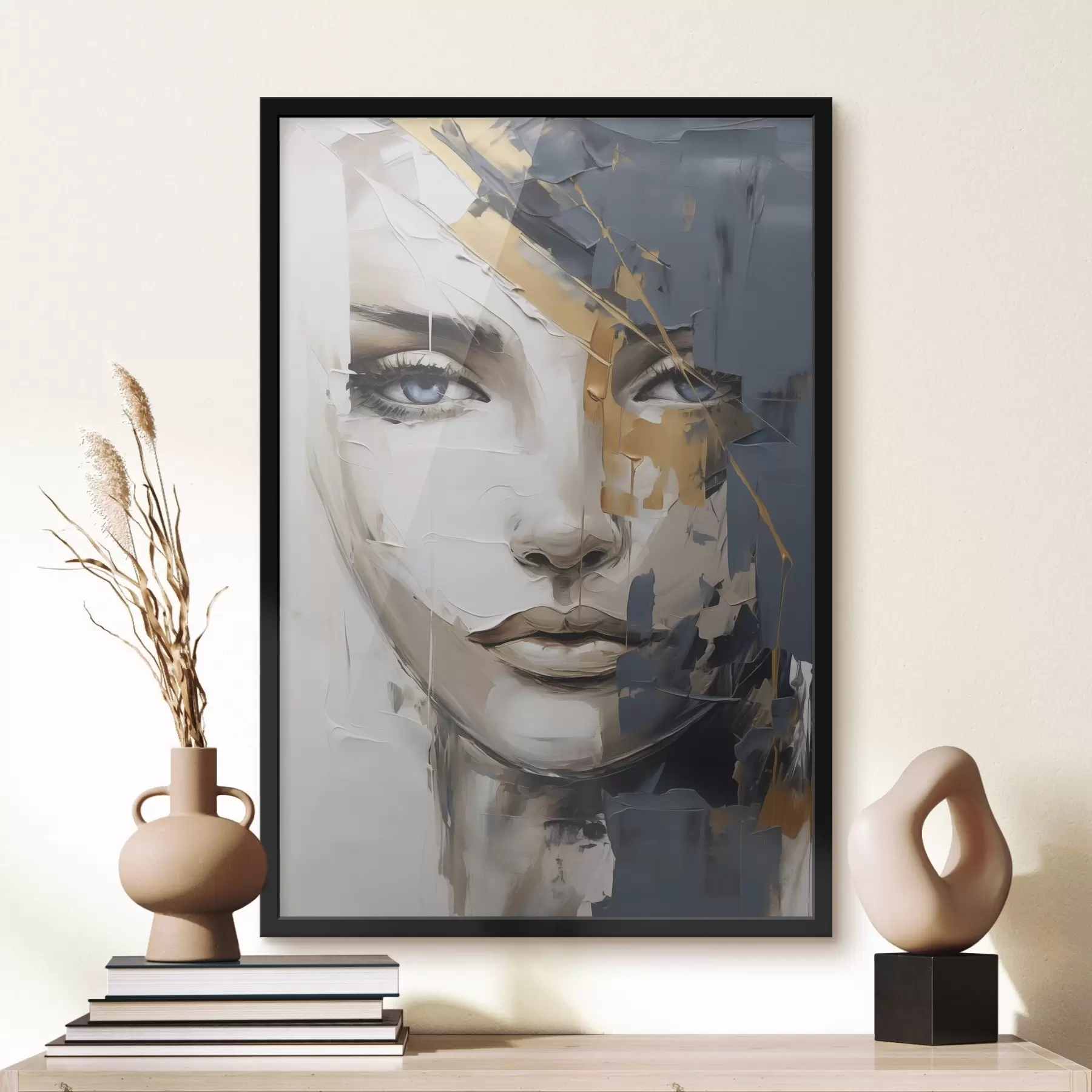 Fototapeta Abstrakcyjny portret kobiety, imitacja obrazu f49142