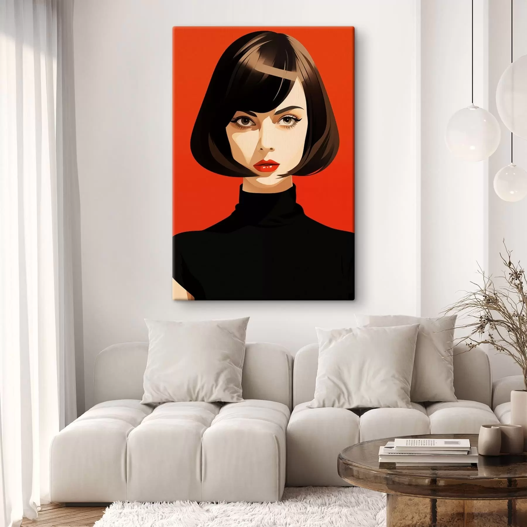 Obraz Portret z krótkimi włosami s49303