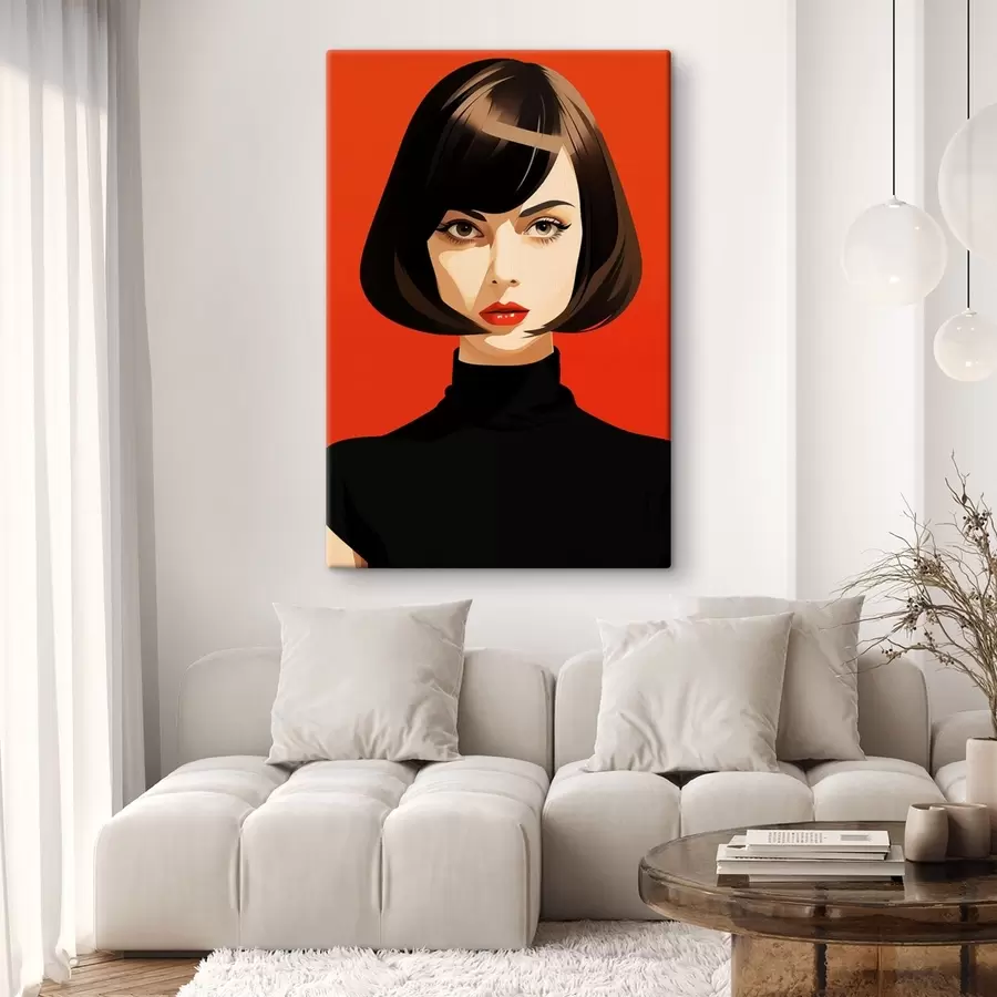 Obraz Portret z krótkimi włosami s49303