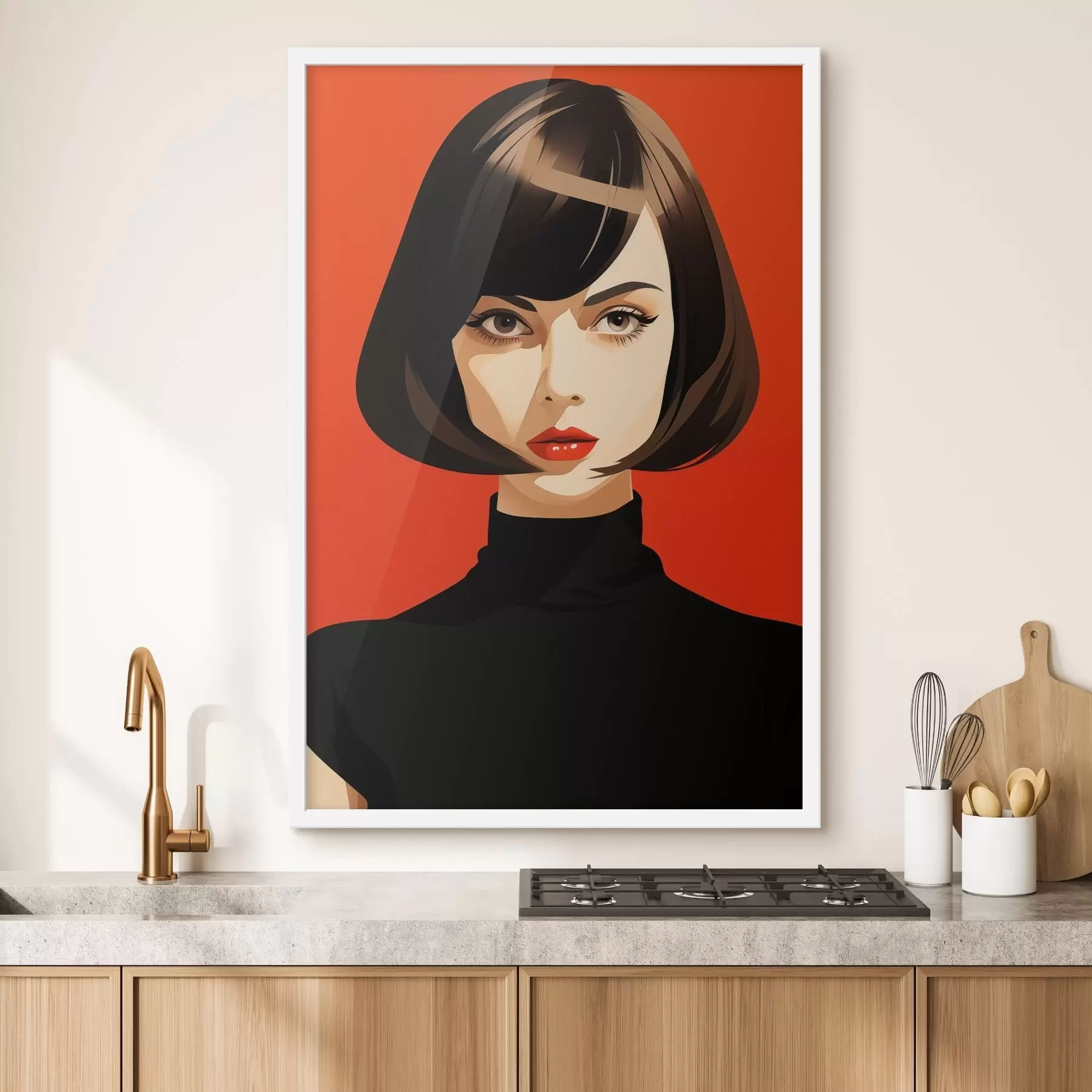 Fototapeta Portret z krótkimi włosami f49303