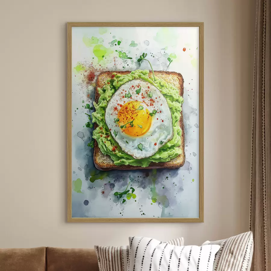 Fototapeta Tost z jajkiem f49309