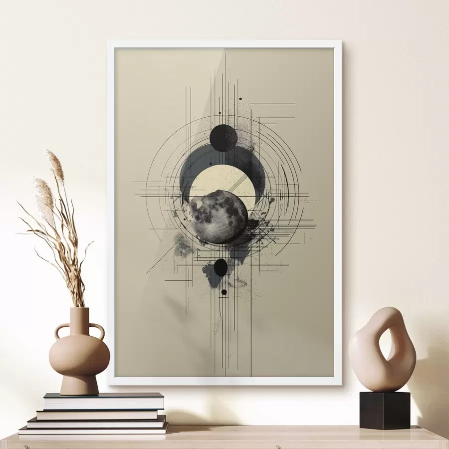 Fototapeta Geometria Księżyca f49332