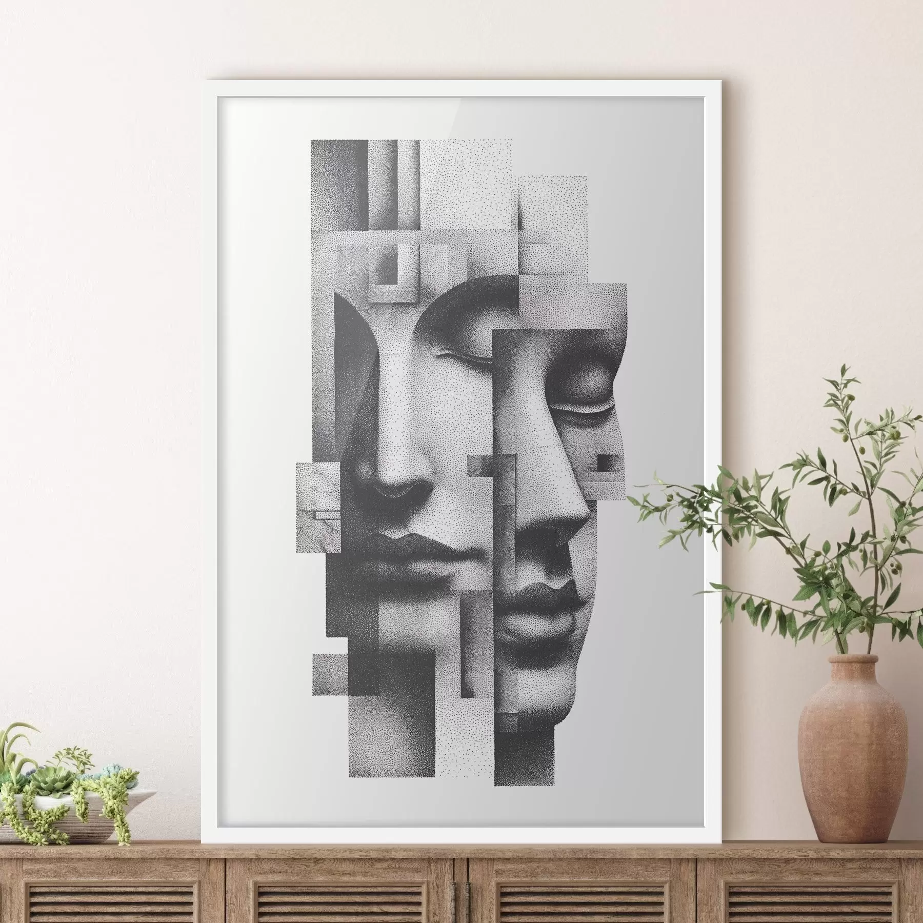Fototapeta Graficzne portrety abstrakcyjne f49241
