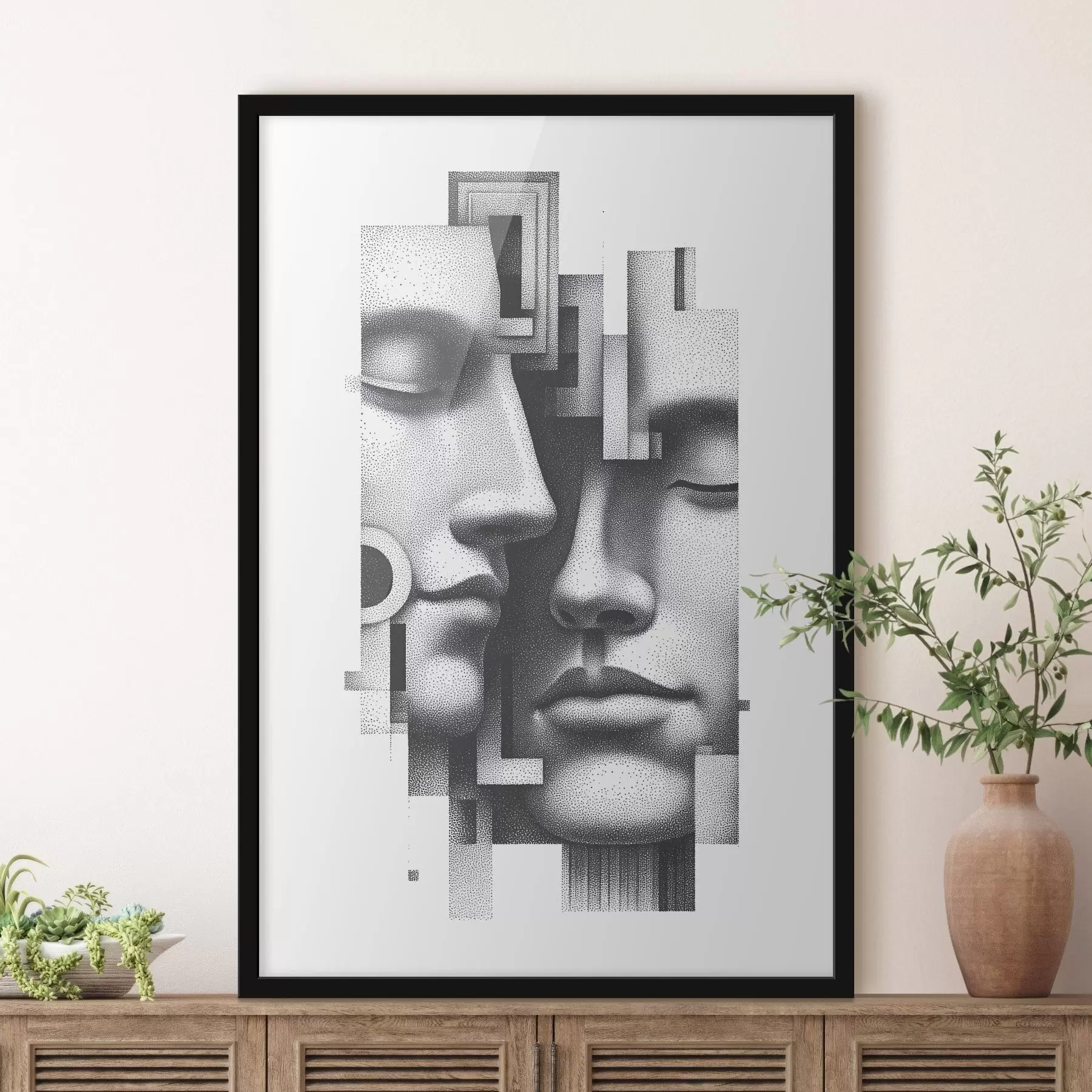 Fototapeta Graficzne portrety abstrakcyjne f49242