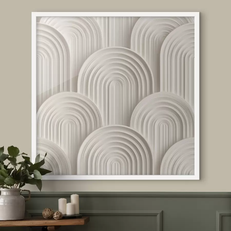 Fototapeta Łuki dekoracyjne w stylu płaskorzeźby f49243