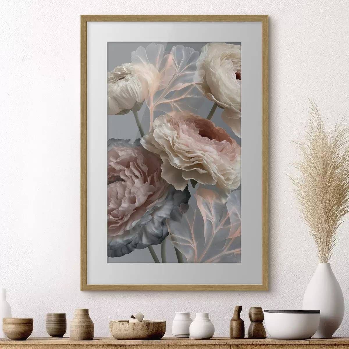 Plakat Bukiet abstrakcyjnych kwiatów f49368
