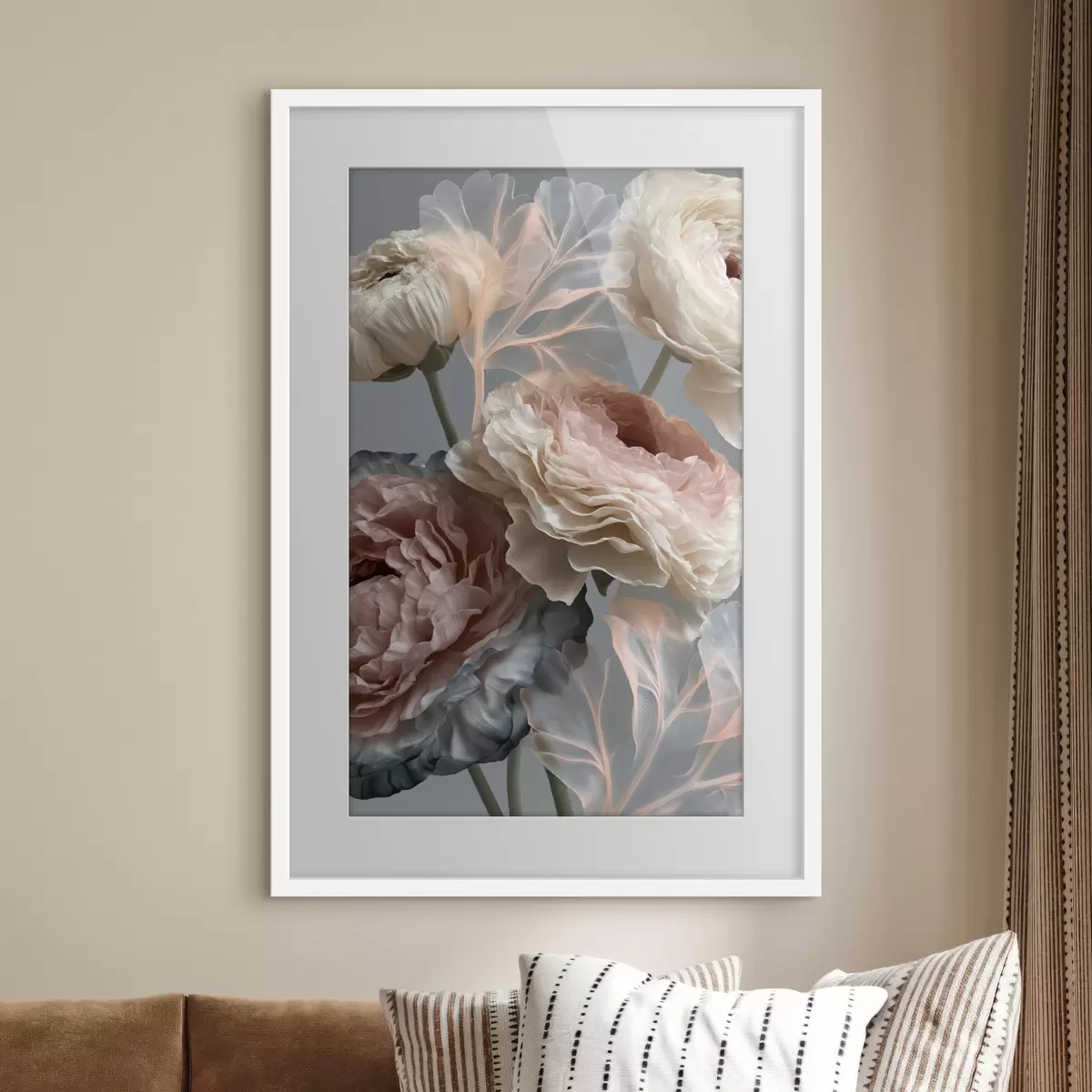 Plakat Bukiet abstrakcyjnych kwiatów f49368