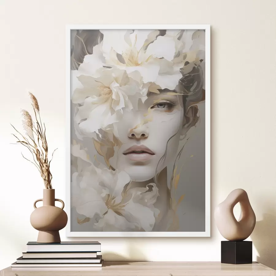 Fototapeta Portret dziewczyny wśród kwiatów f49392