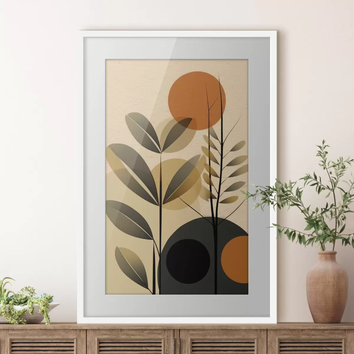 Plakat Liście abstrakcyjne f49438