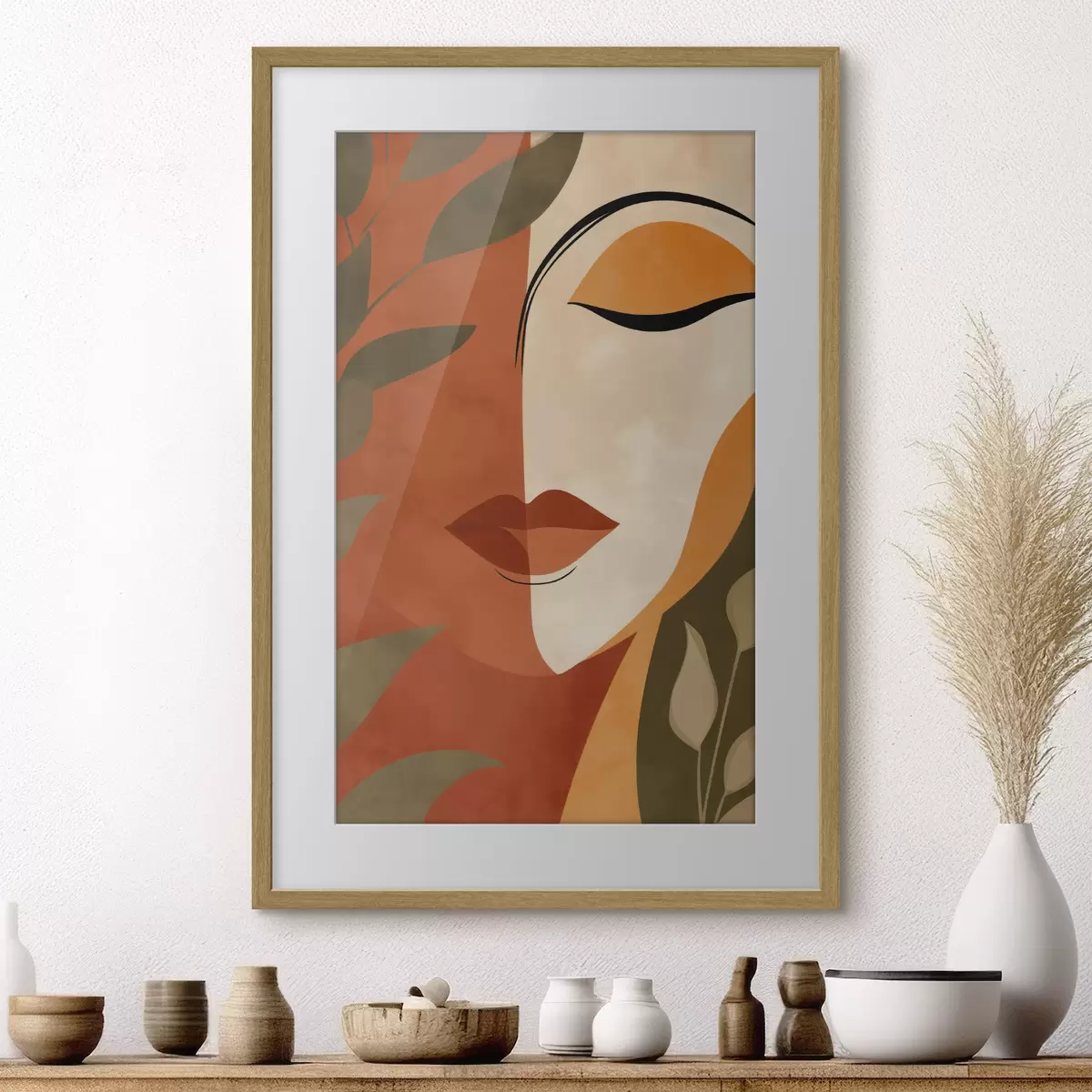 Plakat Abstrakcyjny portret f49449