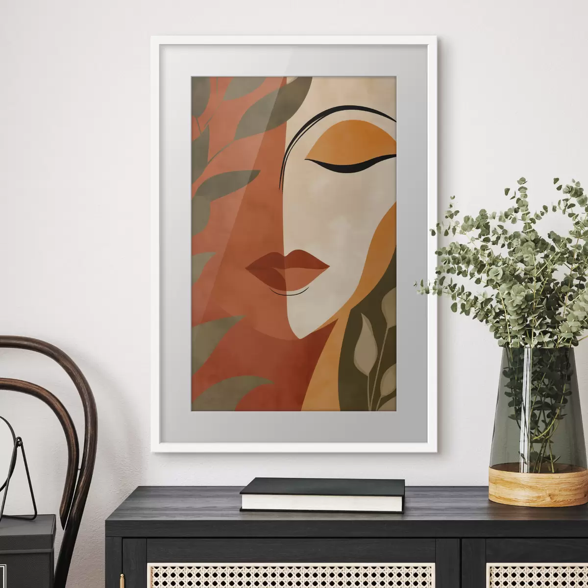 Plakat Abstrakcyjny portret f49449