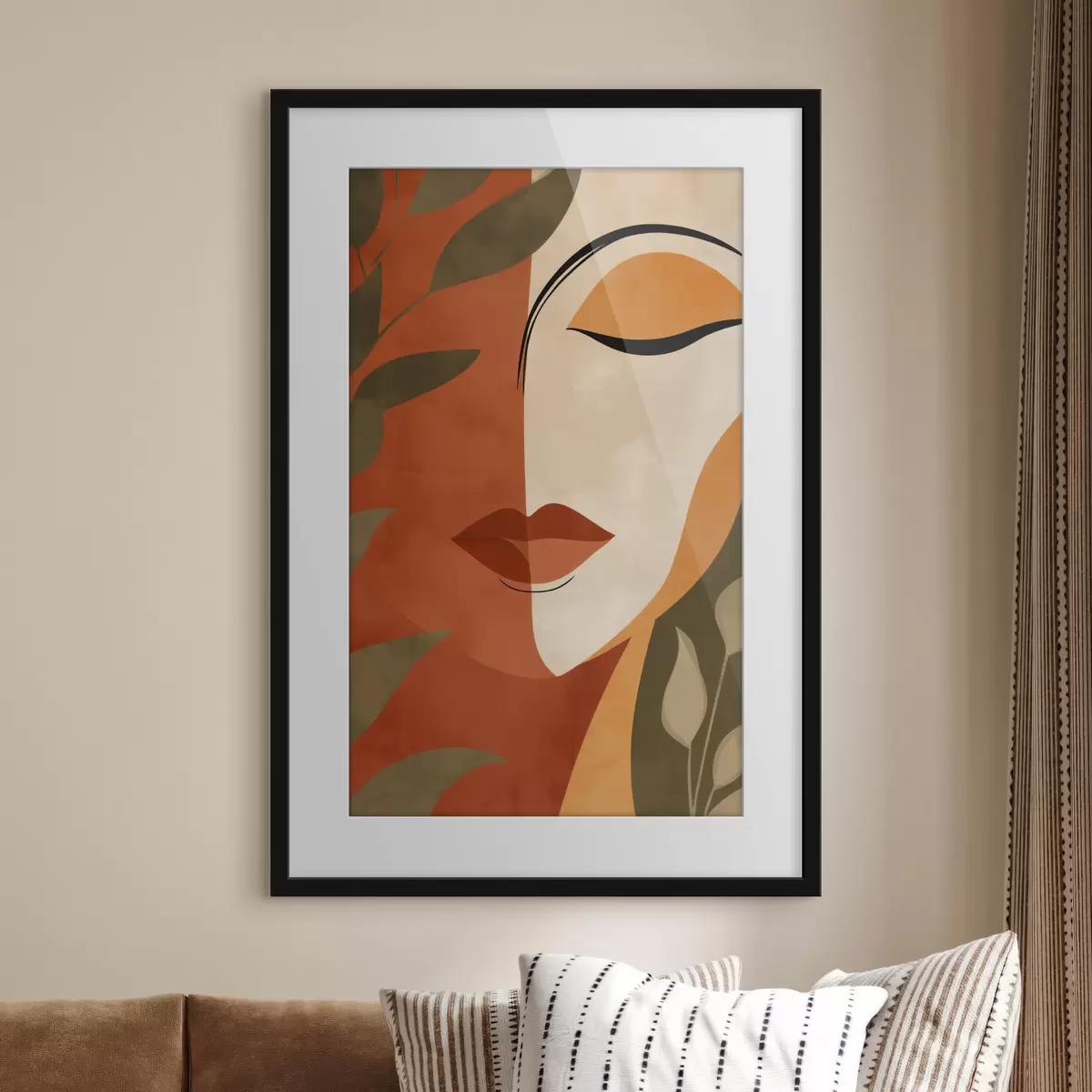 Plakat Abstrakcyjny portret f49449
