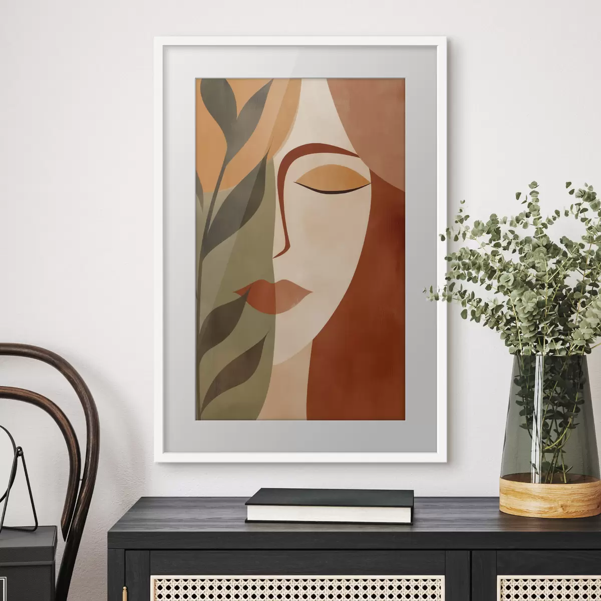 Plakat Abstrakcyjny portret f49450