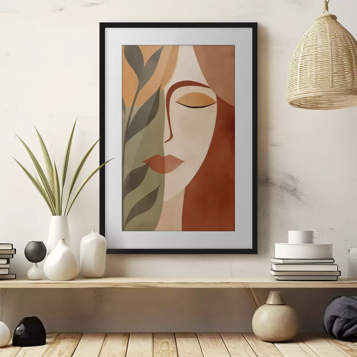 Plakat Abstrakcyjny portret f49450