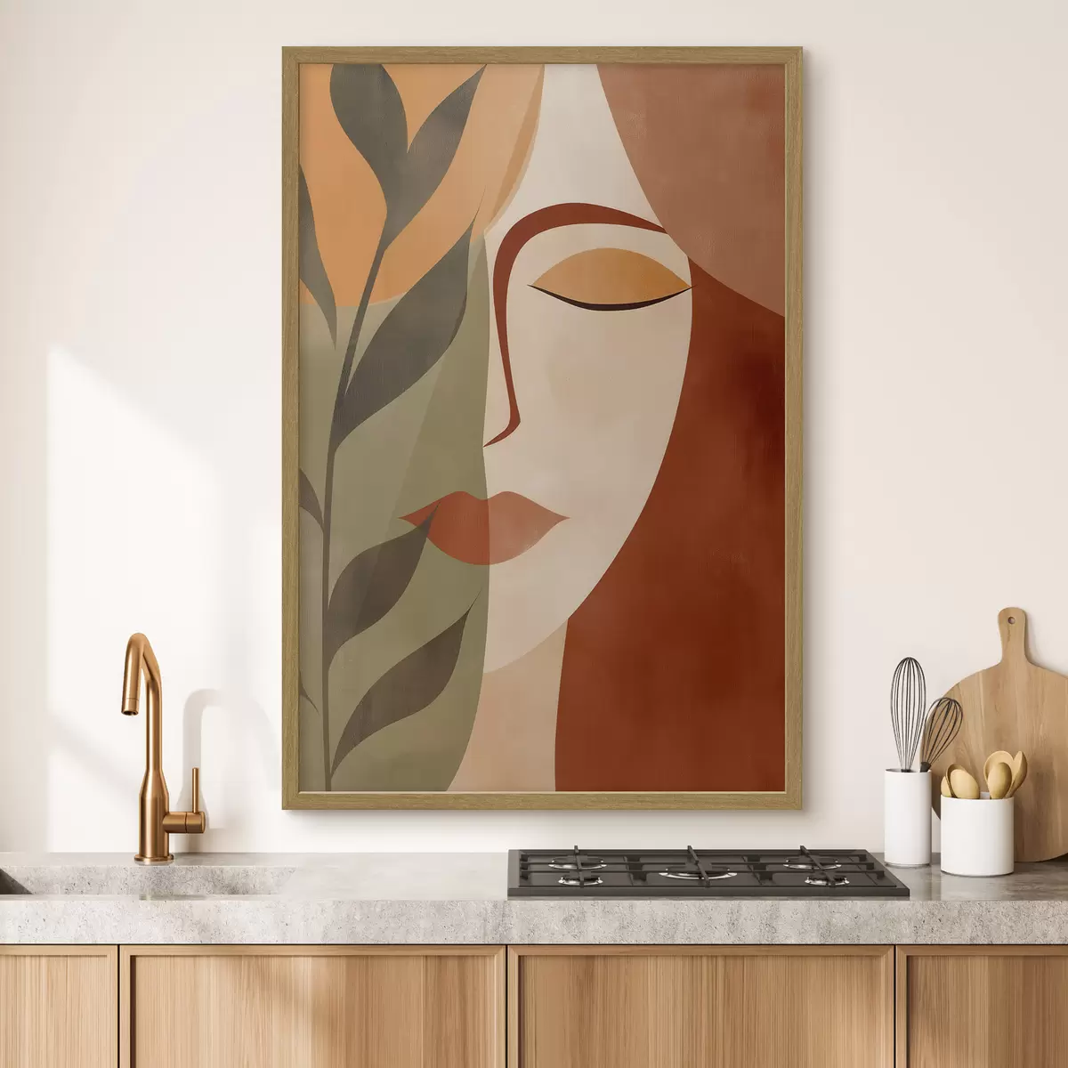 Plakat Abstrakcyjny portret f49450