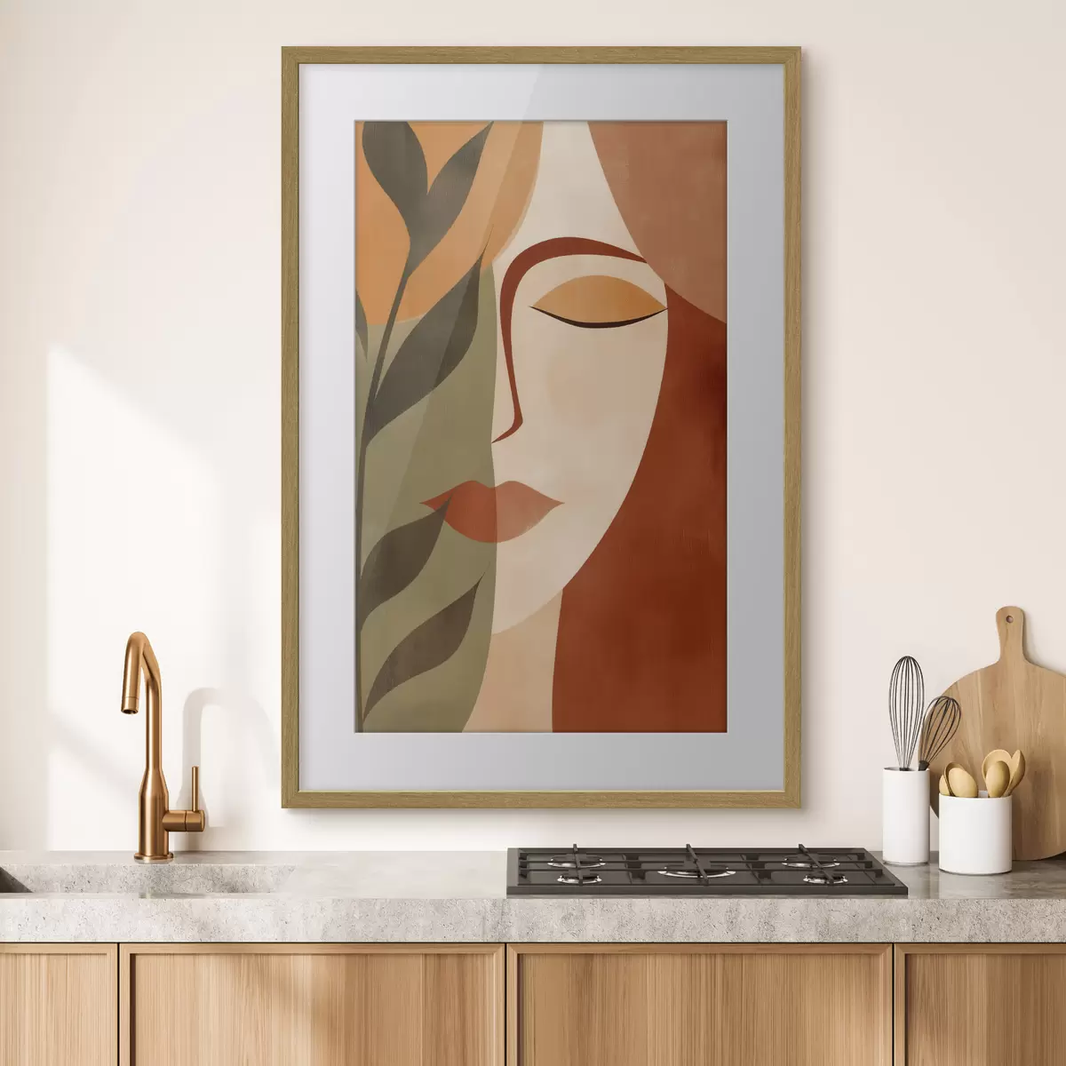 Plakat Abstrakcyjny portret f49450
