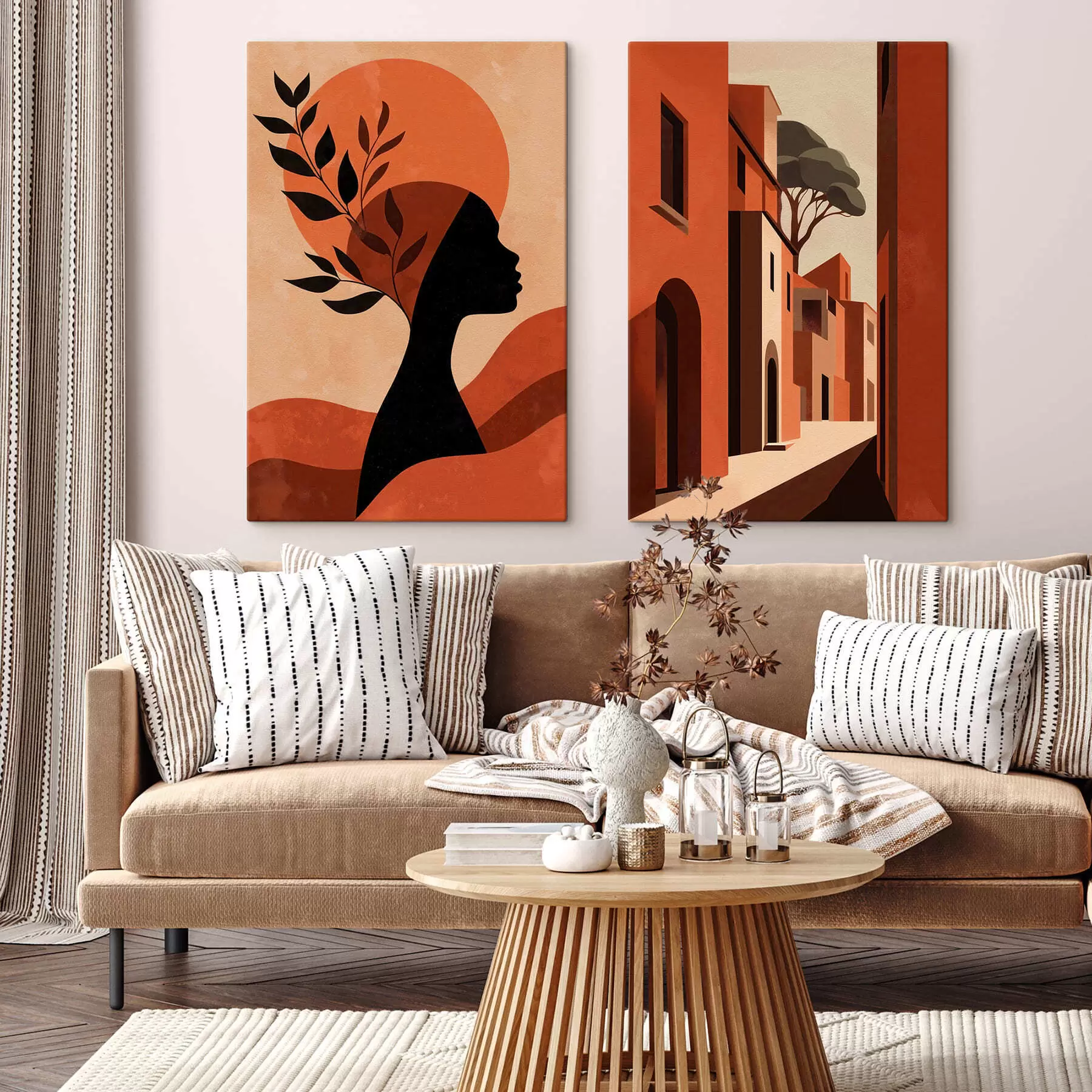 Obraz Sylwetki i ulice m30563