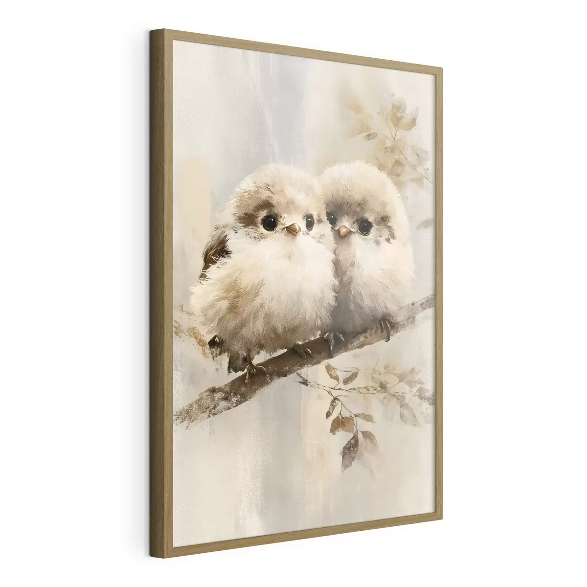Plakat Dwie puszyste sówki f49425
