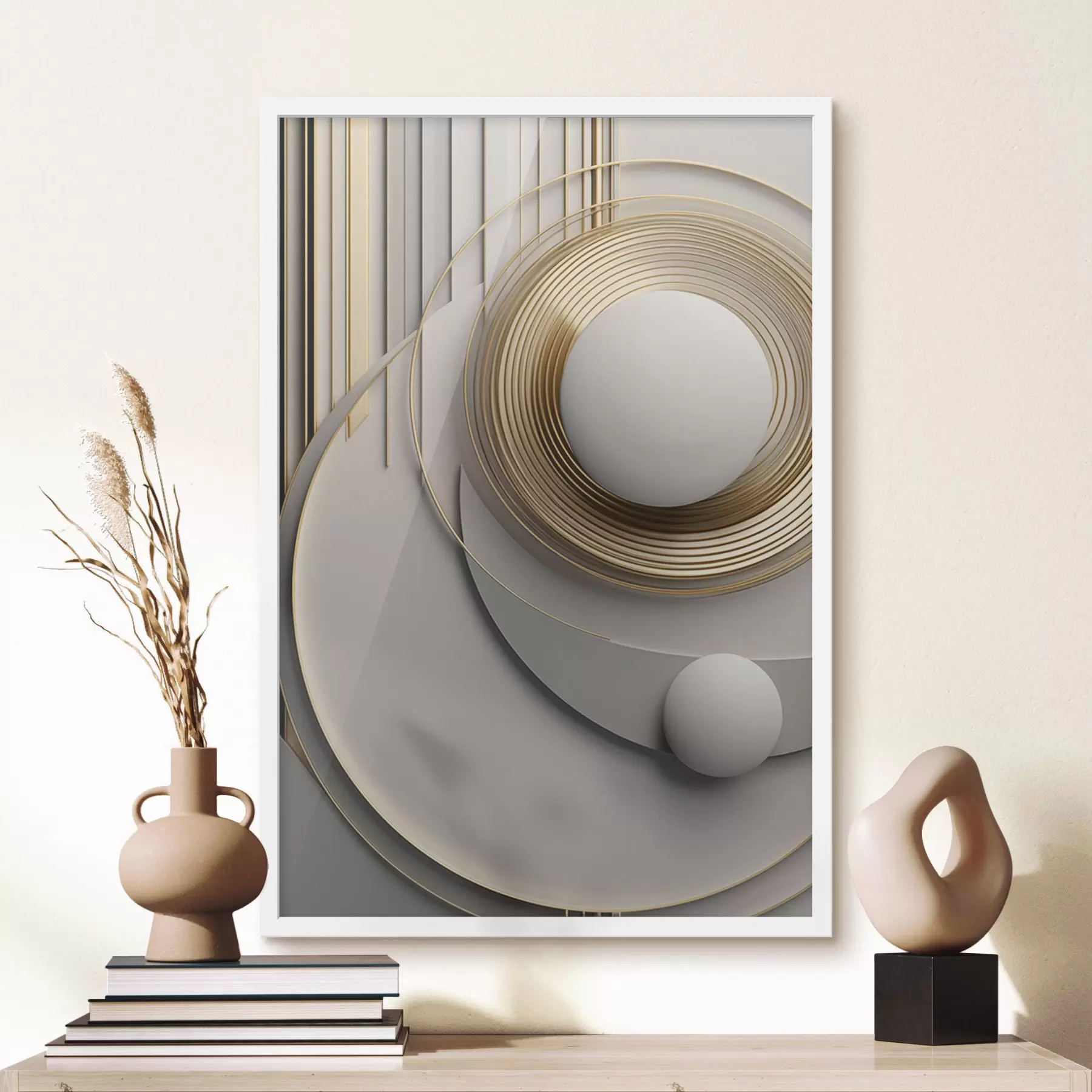 Fototapeta Abstrakcyjna kompozycja geometryczna, z fakturą, nowoczesna, minimalistyczna grafika f49499